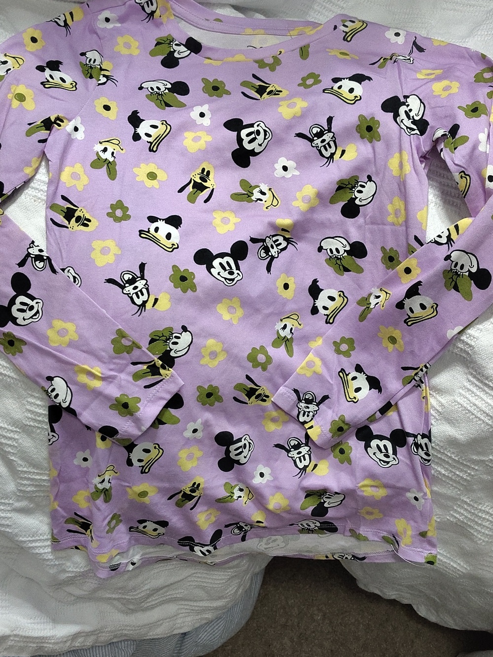 Nwot size 12 Disney Lilac Floral Mickey & Friends Tee $25